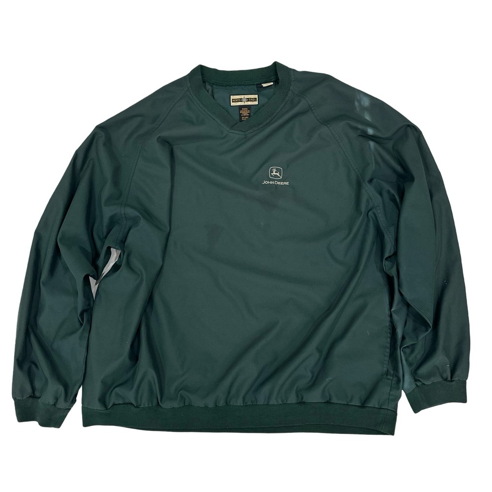 VTG John Deere Windbreaker Mens XXL North’s End Green